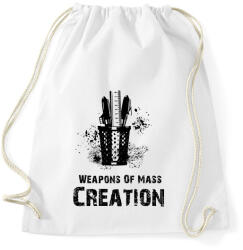 printfashion Weapons Of Mass Creation - Sportzsák, Tornazsák - Fehér (1896457)