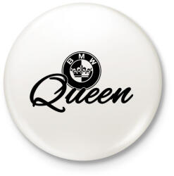printfashion BMW QUEEN - Kitűző, hűtőmágnes - Fehér (3083681)
