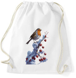 printfashion Vörösbegy - Sportzsák, Tornazsák - Fehér (15479578)