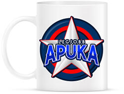 printfashion LEGJOBB APUKA - Bögre - Fehér (10816995)