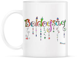 printfashion Boldogság - Bögre - Fehér (790632)
