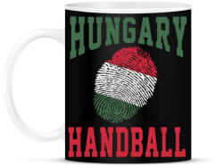 printfashion Magyar Kézilabdás Ujjlenyomat - Bögre - Fekete (2420394)