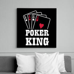 printfashion Póker king - Vászonkép - Fekete (6647245)