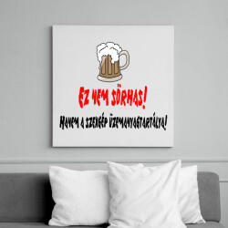 printfashion nem sörhas - Vászonkép - Fehér (6624939)