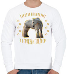 printfashion Lelkem nyugalma - Férfi pulóver - Fehér (7491273)