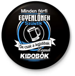 printfashion Kidobó - Kitűző, hűtőmágnes - Fekete (3094833)