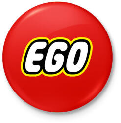 printfashion Ego - Kitűző, hűtőmágnes - Piros (3999378)