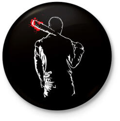 printfashion TWD- Negan Lucille - Kitűző, hűtőmágnes - Fekete (3099165)