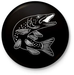 printfashion csuka - Kitűző, hűtőmágnes - Fekete (5000970)