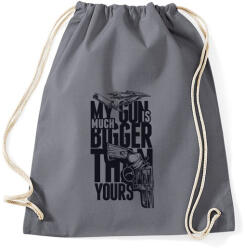 printfashion a fegyverem sokkal nagyobb, mint a tiéd - Sportzsák, Tornazsák - Grafitszürke (4658460)