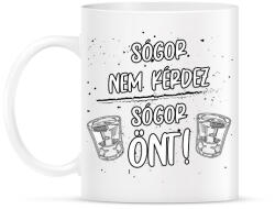 printfashion Sógor nem kérdez, sógor önt - Bögre - Fehér (7663422)