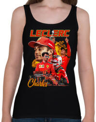 printfashion Charles Leclerc Forma 1 - Női atléta - Fekete (13282350)