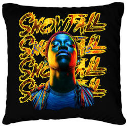 printfashion Snowfall - Párnahuzat, Díszpárnahuzat - Fekete (16575548)