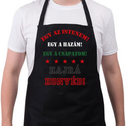 printfashion Honvéd - Kötény - Fekete (4935660)