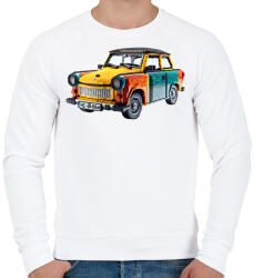 printfashion LEGO Trabant - Retro autó - Férfi pulóver - Fehér (15533065)