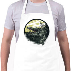 printfashion Krokodil grafika - Kötény - Fehér (4959281)
