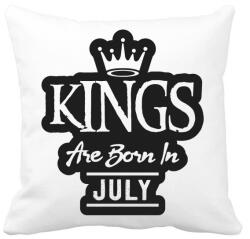 printfashion KINGS are born in July - fekete - Párnahuzat, Díszpárnahuzat - Fehér (5511660)