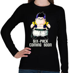 printfashion SIX -PACK COMING SOON - Női hosszú ujjú póló - Fekete (448706)