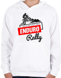 printfashion Enduro - Gyerek kapucnis pulóver - Fehér (2224973)
