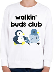 printfashion Walkin' buds - Gyerek pulóver - Fehér (2263547)