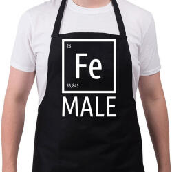 printfashion Periodic Ironman Női Fehér - Kötény - Fekete (4937691)