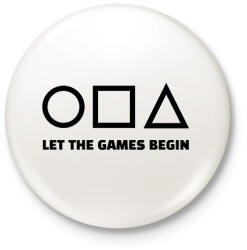 printfashion SQUID GAME 4 - Kitűző, hűtőmágnes - Fehér (11443950)