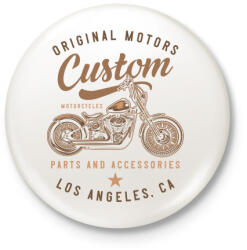 printfashion Motoros 04 - Original Motors - Kitűző, hűtőmágnes - Fehér (4943804)