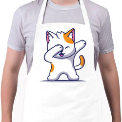 printfashion Dab Cat - Kötény - Fehér (6609543)