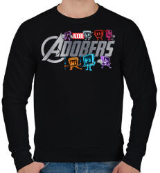 printfashion The Adobers - Férfi pulóver - Fekete (441757)
