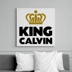 printfashion King calvin - Vászonkép - Fehér (6630666)