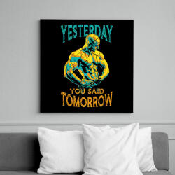 printfashion You said tomorrow - Vászonkép - Fekete (14445266)