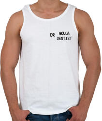 printfashion Dr. Acula - Dentist - Férfi atléta - Fehér (7233418)