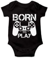 printfashion Born to play - Baba Body - Fekete (5328219)