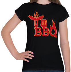 printfashion BBQ - Női póló - Fekete (13688837)