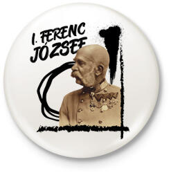 printfashion I. Ferenc József - Kitűző, hűtőmágnes - Fehér (9945928)