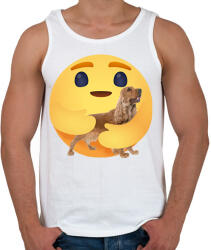 printfashion Angol cocker spániel - Férfi atléta - Fehér (13043709)