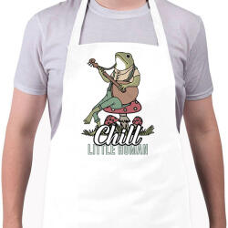 printfashion Chill frog - Kötény - Fehér (10770595)