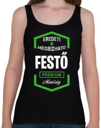 printfashion Festő prémium minőség - Női atléta - Fekete (1430334)