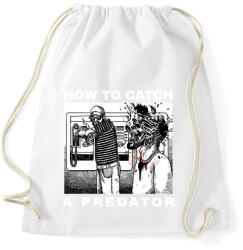 printfashion HOW TO CATCH A PREDATOR? - Sportzsák, Tornazsák - Fehér (13932121)