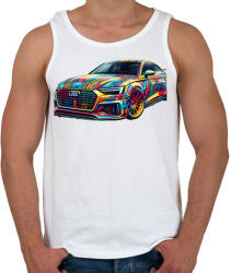 printfashion Audi - Férfi atléta - Fehér (15208405)