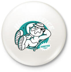 printfashion Home office forever - Kitűző, hűtőmágnes - Fehér (5533497)