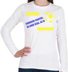 printfashion Kövesdi drukker - Női hosszú ujjú póló - Fehér (11455140)