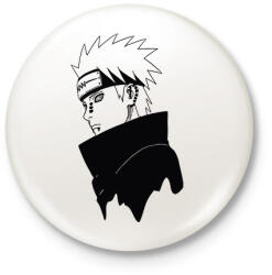 printfashion Pain fekete - Kitűző, hűtőmágnes - Fehér (5756636)