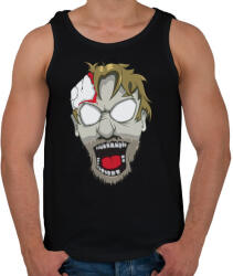 printfashion Zobie head - Férfi atléta - Fekete (852834)