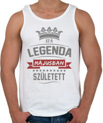 printfashion Ez a legenda májusban született - Férfi atléta - Fehér (2452493)
