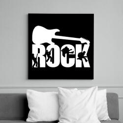 printfashion Rock Music - Vászonkép - Fekete (6649788)