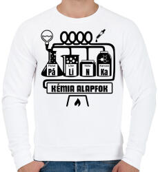 printfashion Pálinka kémia alapfok - Férfi pulóver - Fehér (13711390)