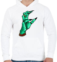 printfashion WITCH HAND - Férfi kapucnis pulóver - Fehér (1871164)