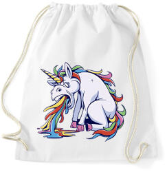 printfashion Hányós unikornis - Sportzsák, Tornazsák - Fehér (14949382)