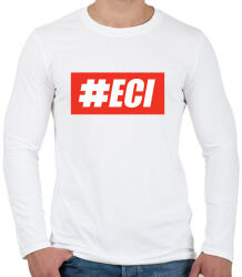 printfashion Hashtageci - Férfi hosszú ujjú póló - Fehér (1283730)